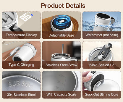 Automatic Stirring Cup Rechargeable Magnetic Mixer